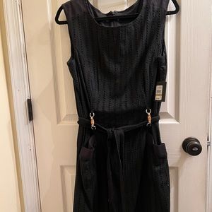 Ellen Tracy Eyelet Sleeveless Dress NWT-14